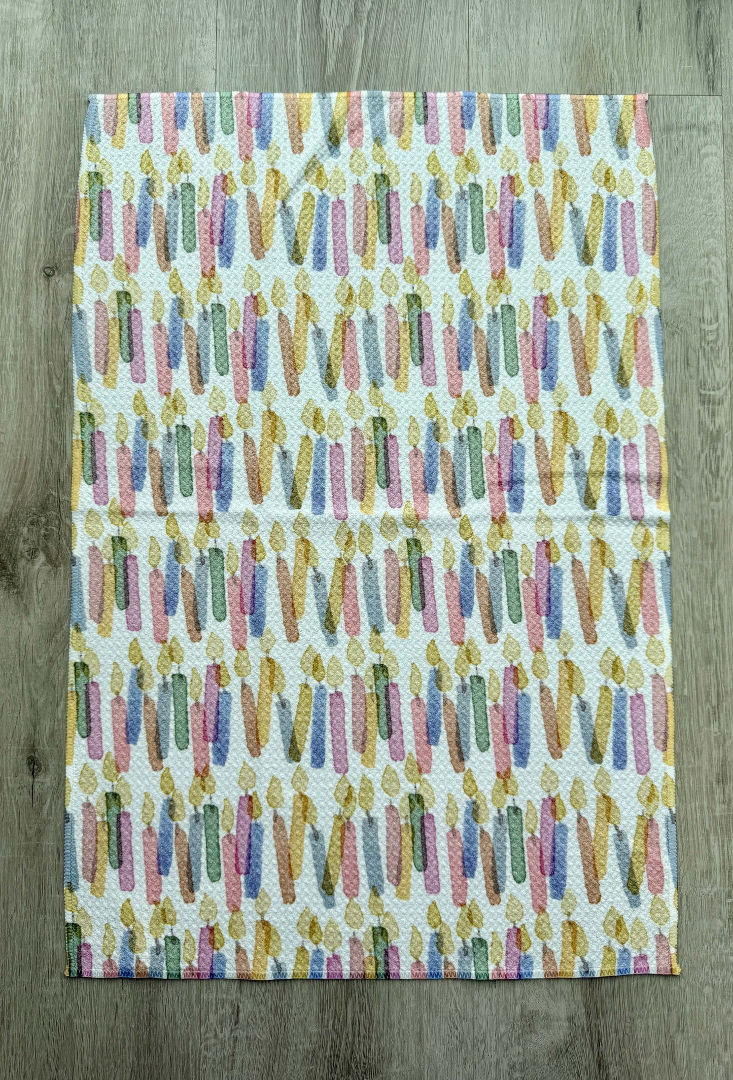 Birthday Candles Tea Towel - by Wildflower Lane Studio®