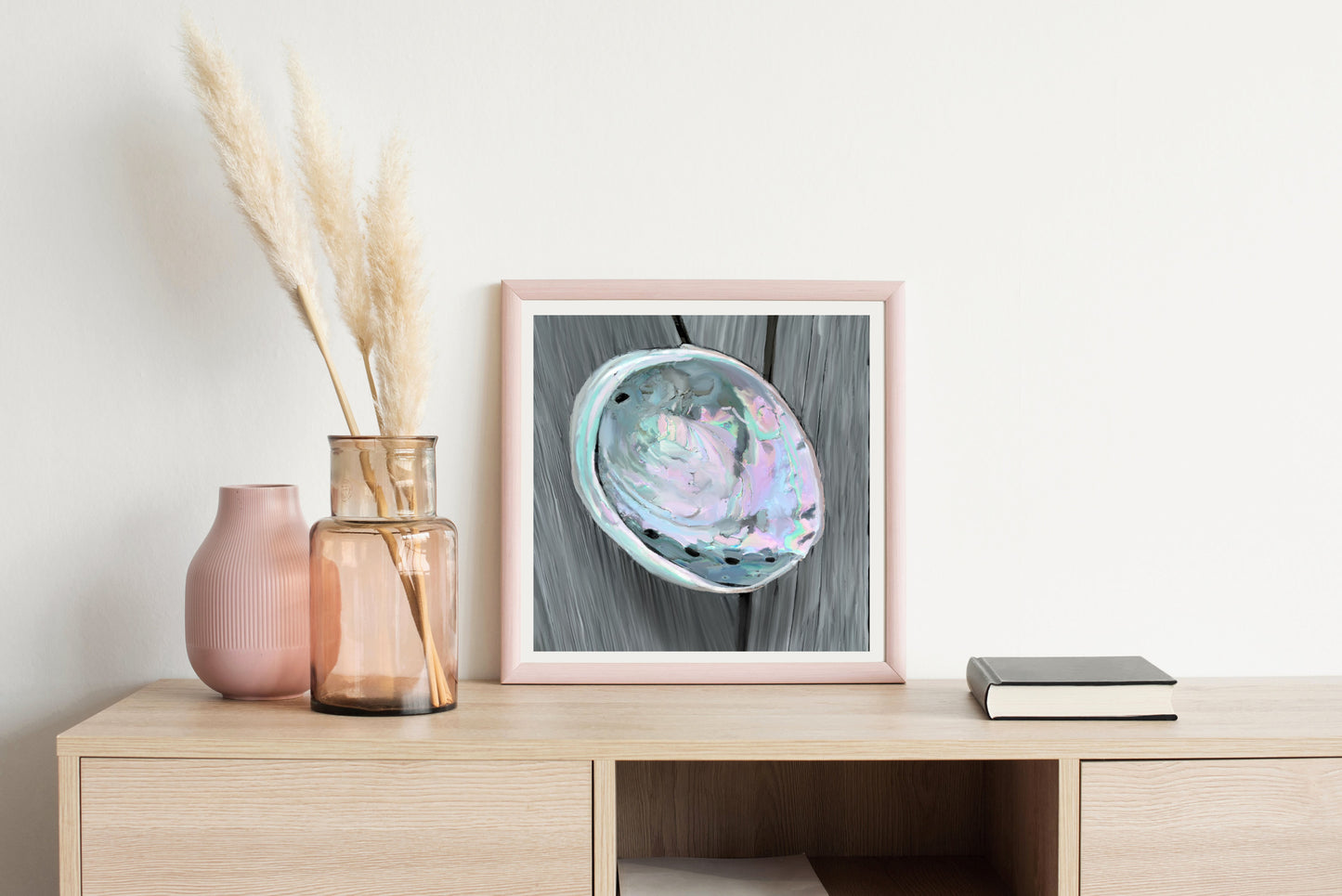 Abalone and Bleached Wood - Illustrated Print by Thomas Little