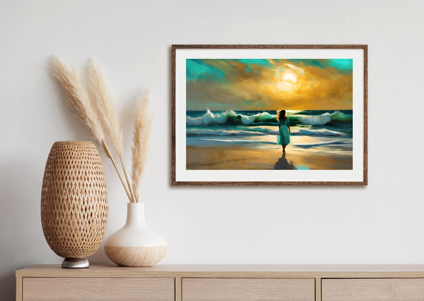 Across the Sun - Illustrated Print by Thomas Little