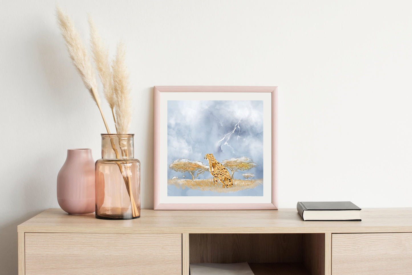 African Rain - Illustrated Print by Thomas Little