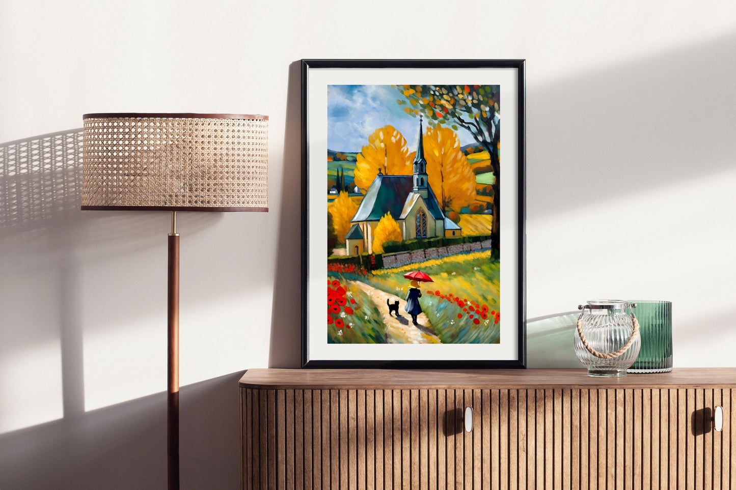 After The Autumn Rains - Illustrated Print by Thomas Little