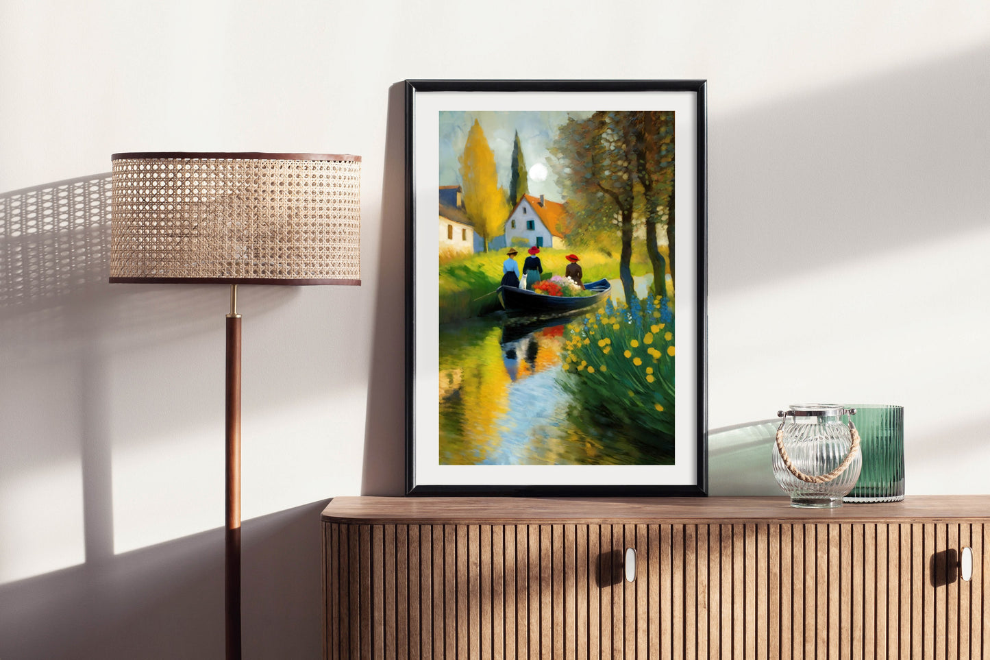 Along the Banks - Illustrated Print by Thomas Little