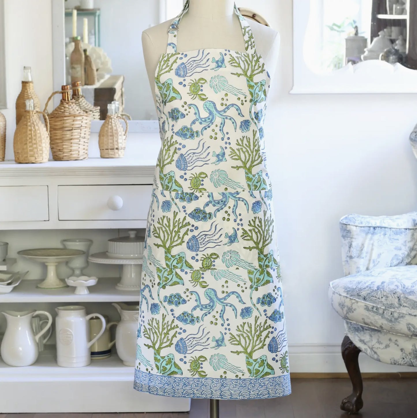 Apron Sea Life - by Pacific & Rose Textiles