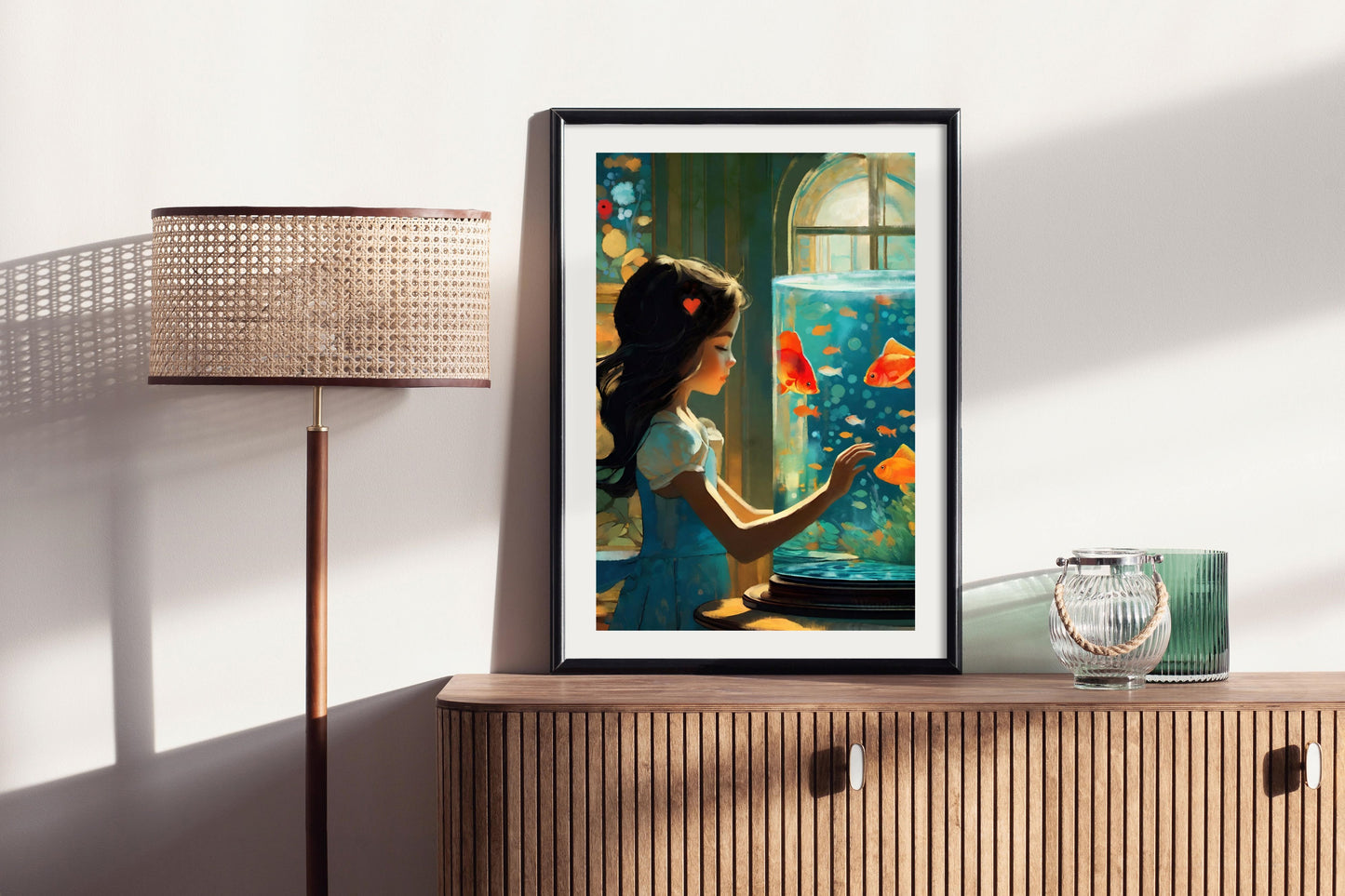Aquarium - Illustrated Print by Thomas Little