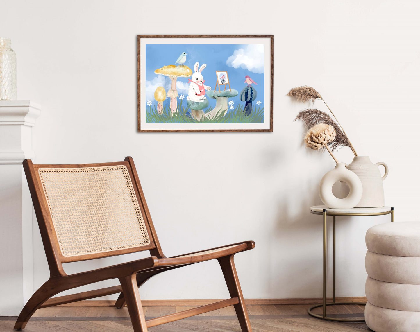 Art Time with Friends - Illustrated Print by Thomas Little