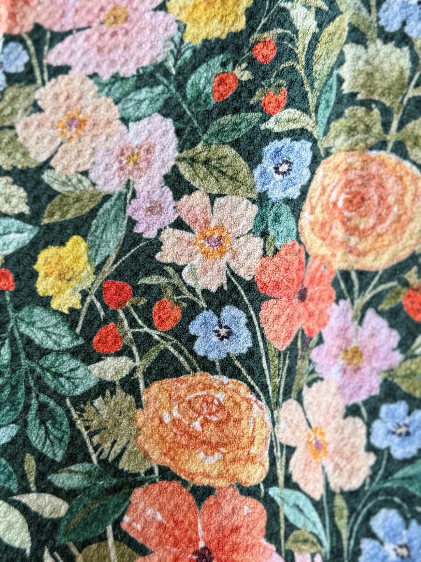 Artistico Garden Teal - Tea Towel - by Wildflower Lane Studio®