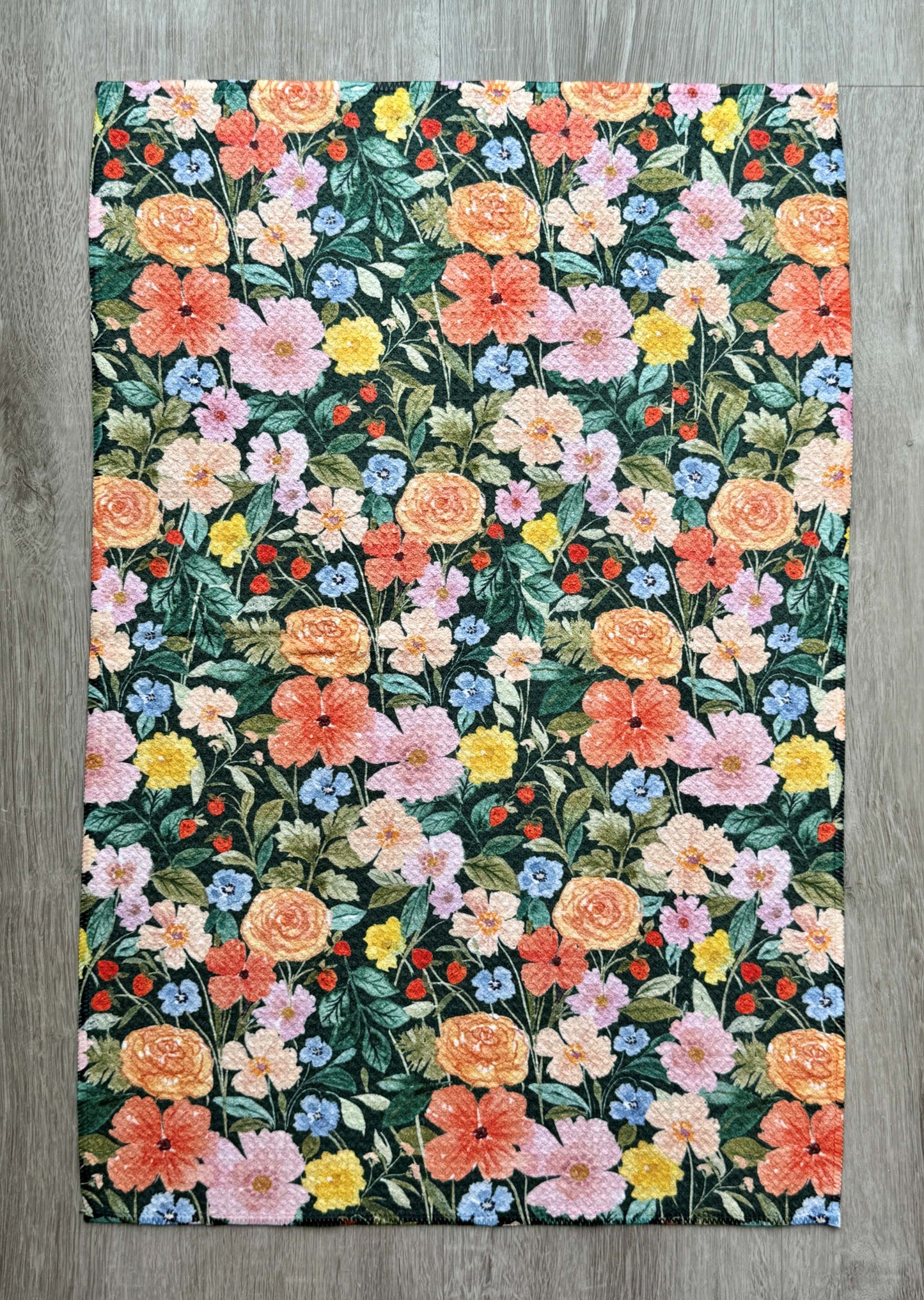 Artistico Garden Teal - Tea Towel - by Wildflower Lane Studio®