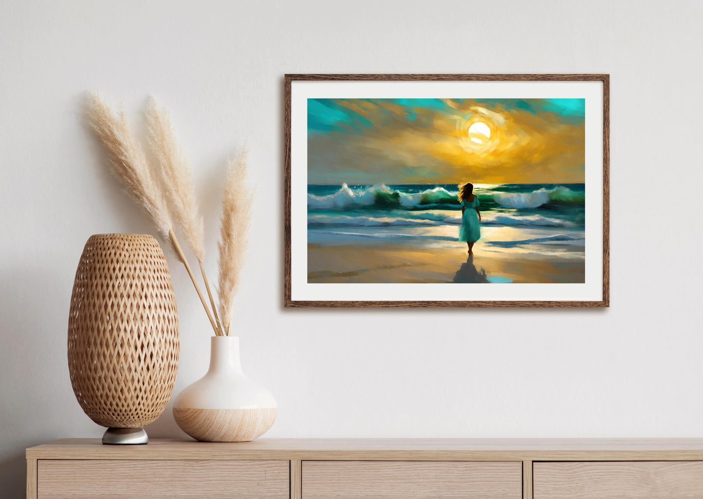 At One with the Universe - Illustrated Print by Thomas Little