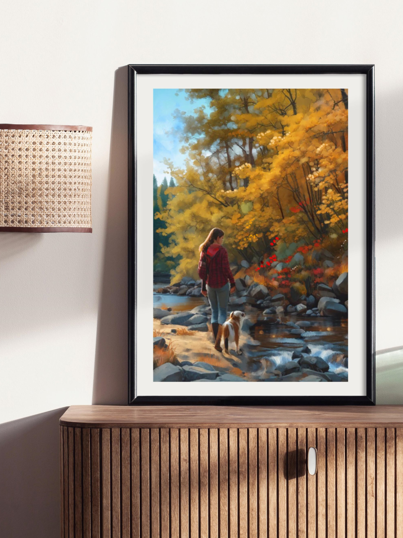 Autumn Color- Illustrated Print by Thomas Little