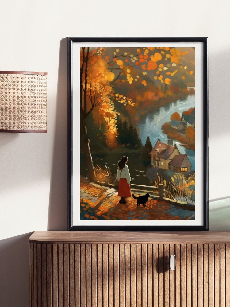 Autumn Light - Illustrated Print by Thomas Little