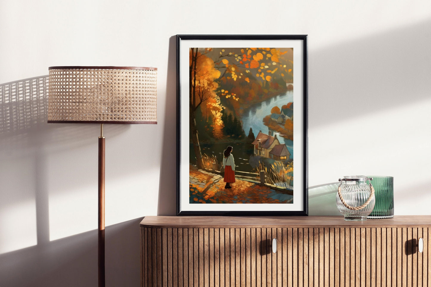 Autumn Light - Illustrated Print by Thomas Little