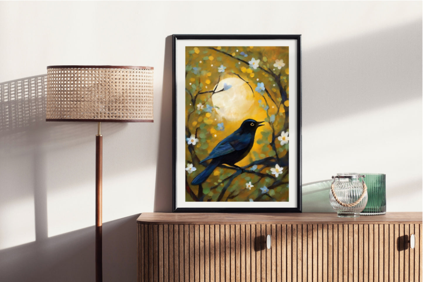 Blackbird - Illustrated Print by Thomas Little