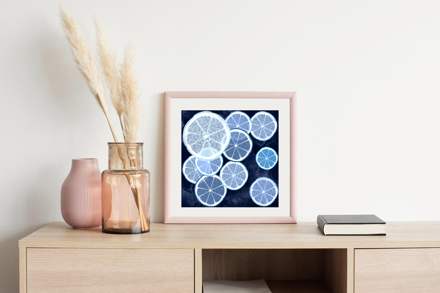 Blue Citrus - Illustrated Print by Thomas Little