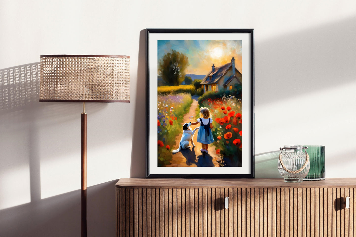 Bubbles - Illustrated Print by Thomas Little