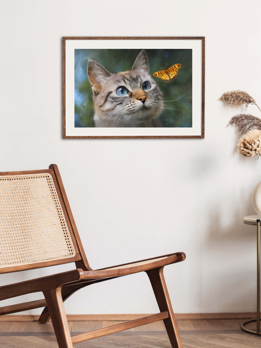 Cat Fascination - Illustrated Print by Thomas Little