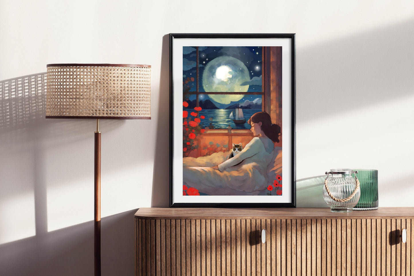 Celestial Lights - Illustrated Print by Thomas Little
