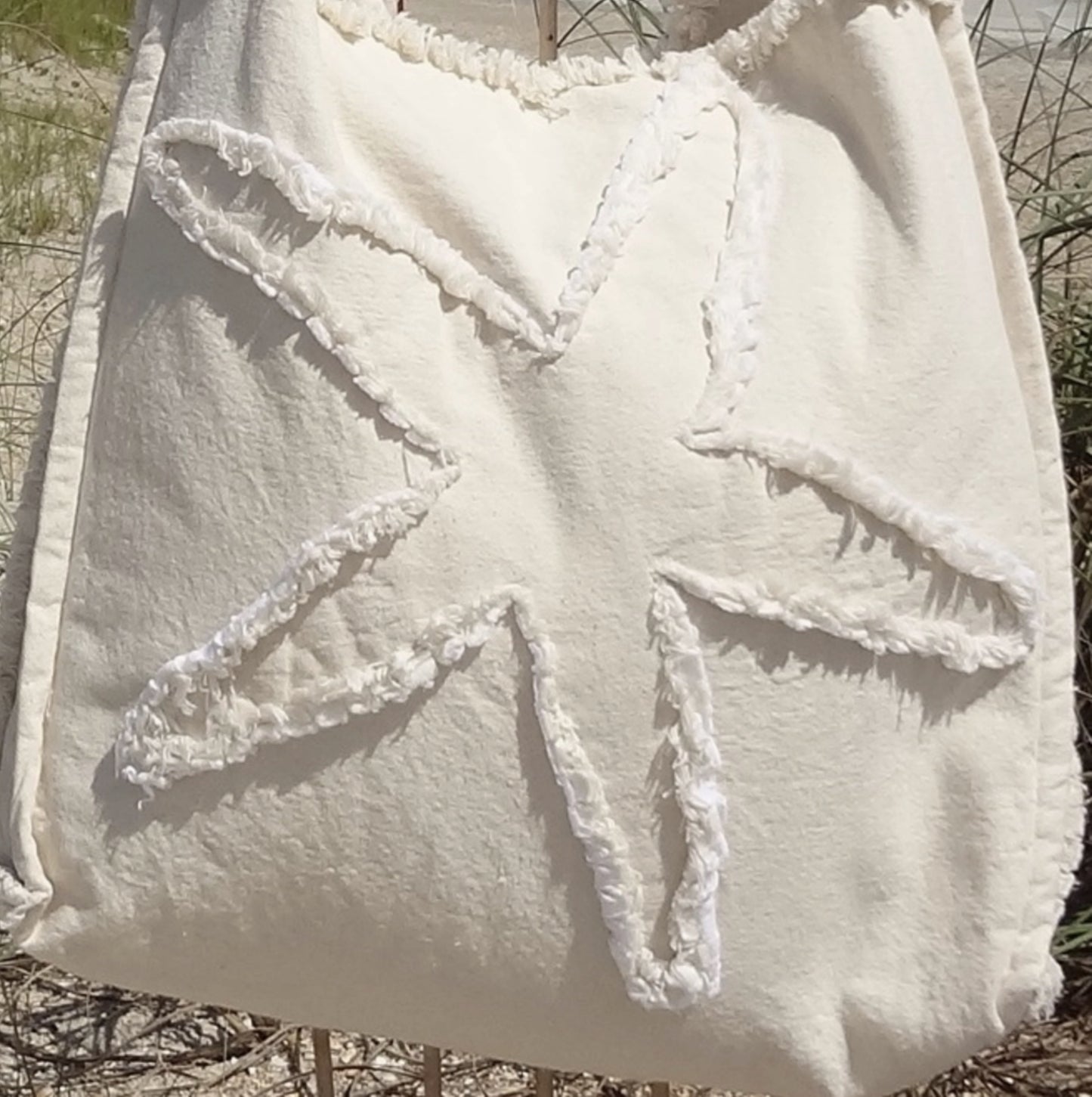 Coastal Starfish Beach Bag - by Sandy by the Sea Designs