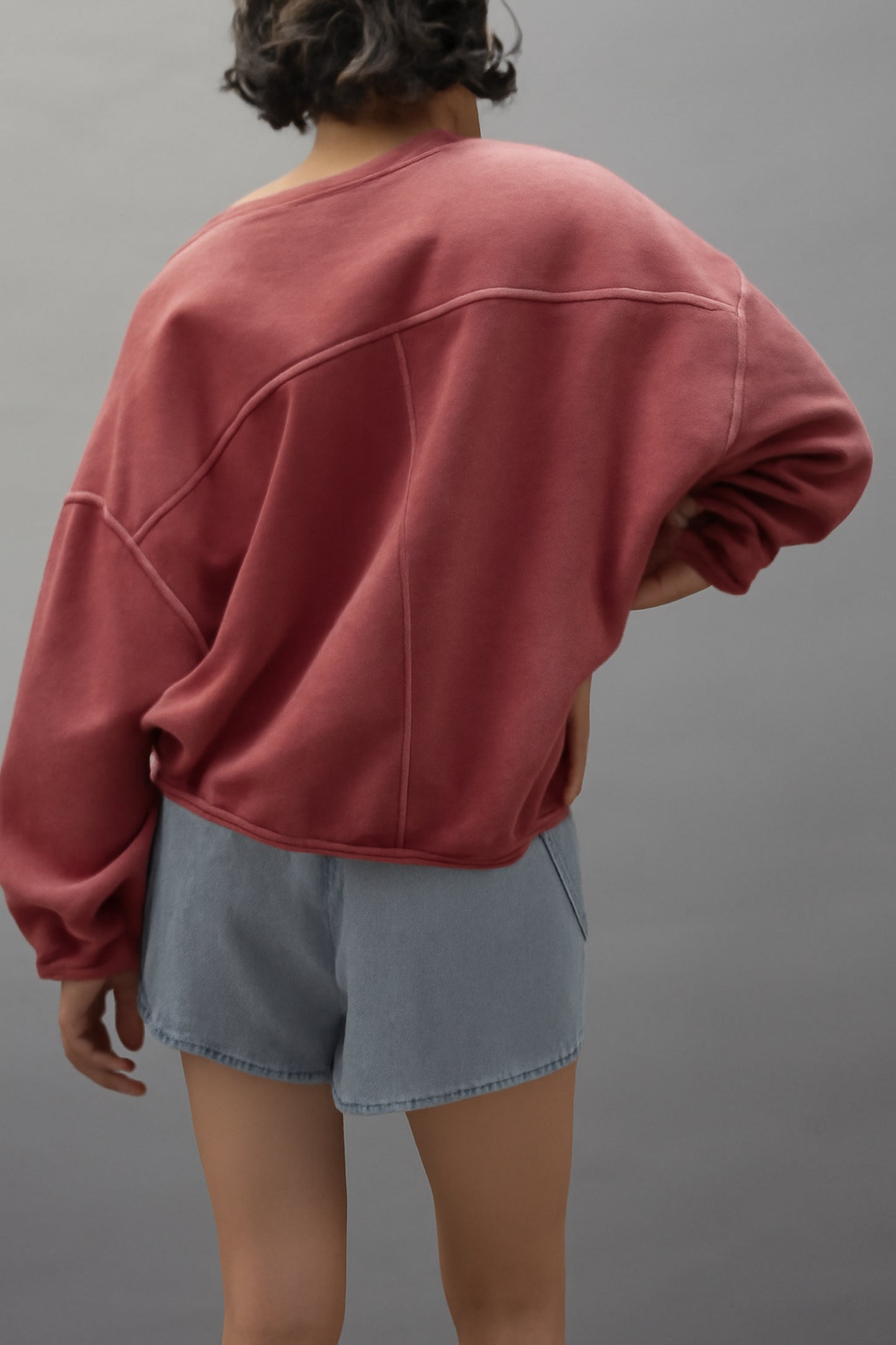 Comfort Washed Organic Cotton Crew Neck Sweatshirt - by Urban Daizy®