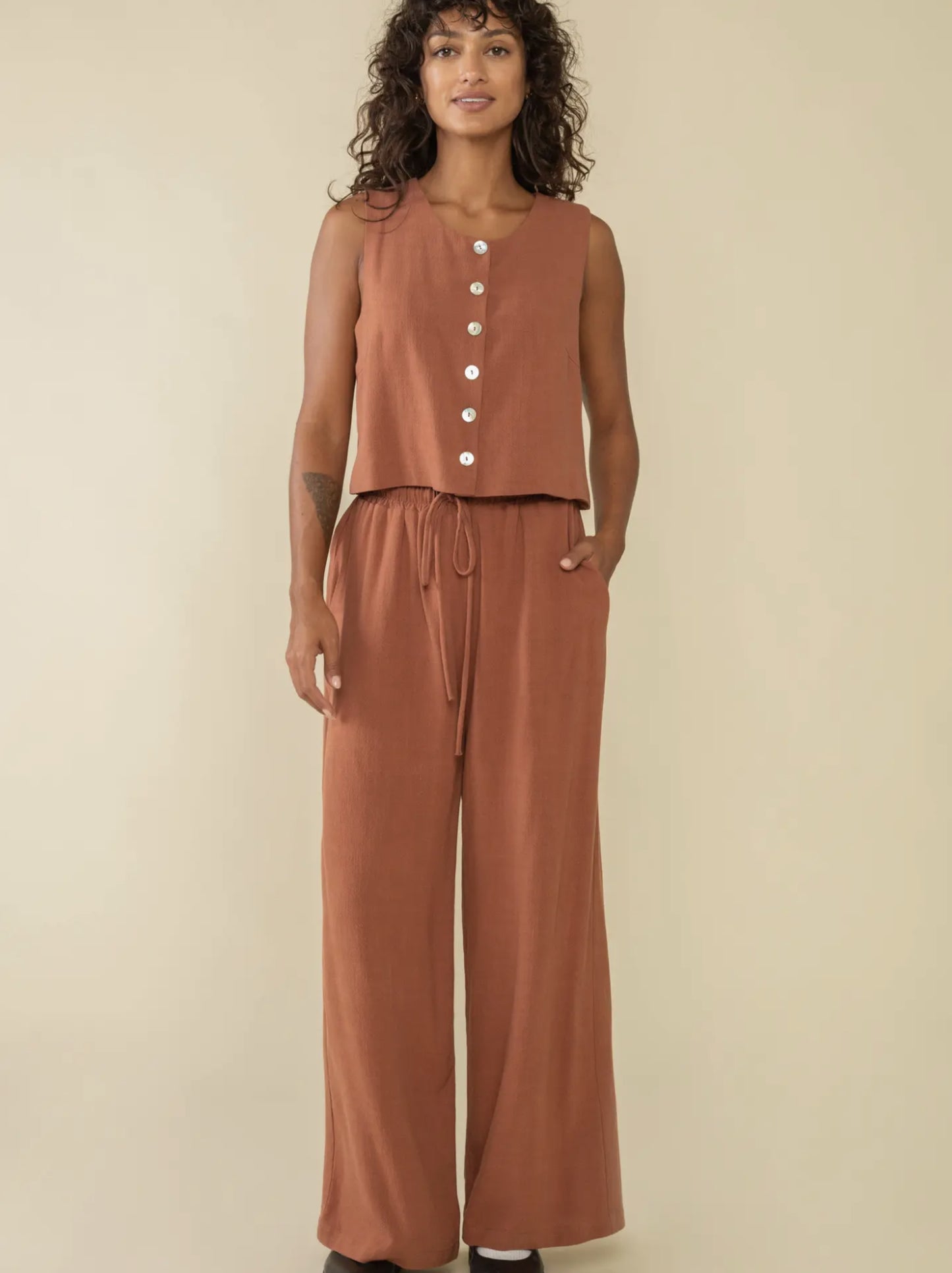 Cove Linen Pant - Wide Leg Full Length - by NLT®