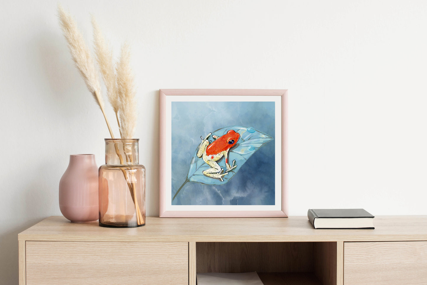 Dart Frog in the Jungle - Illustrated Print by Thomas Little