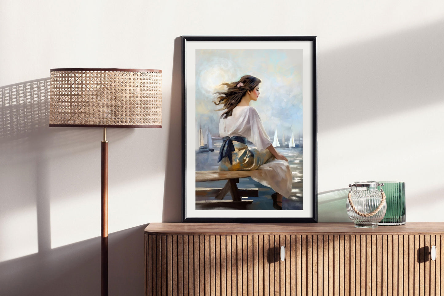 Del Mar - Illustrated Print by Thomas Little