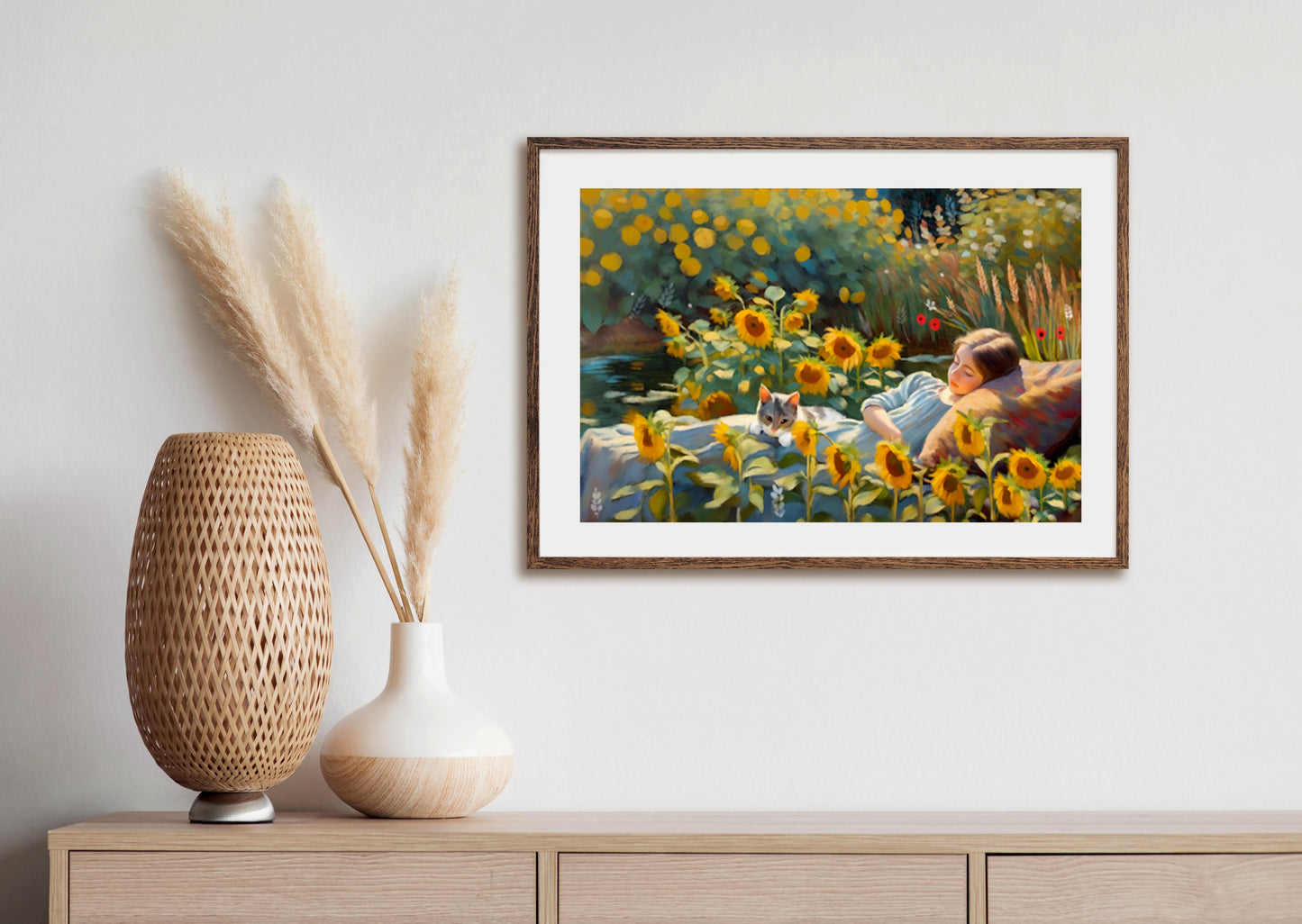 Dreaming of Summer's Past - Illustrated Print by Thomas Little