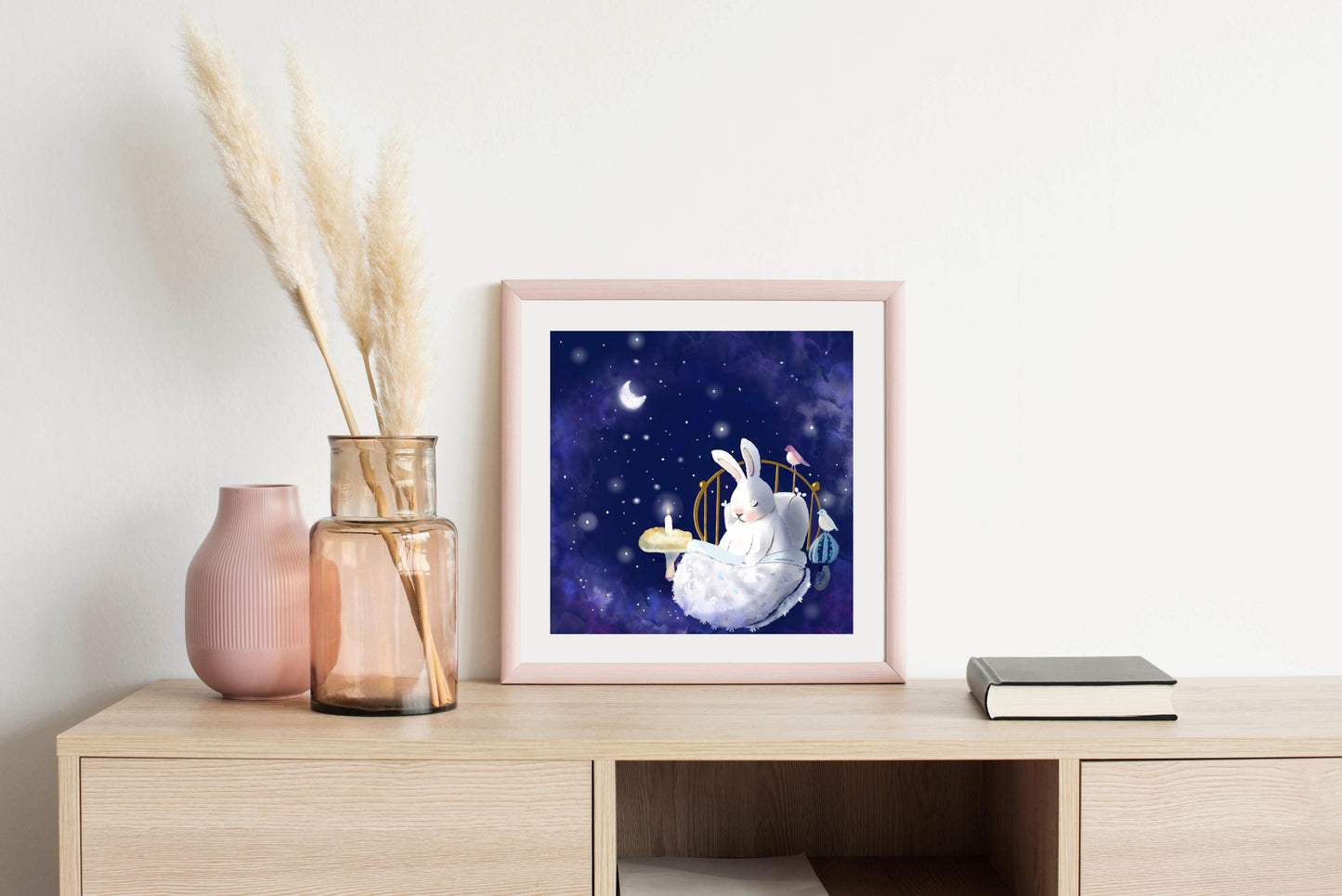 Dreaming By Starlight - Illustrated Print by Thomas Little