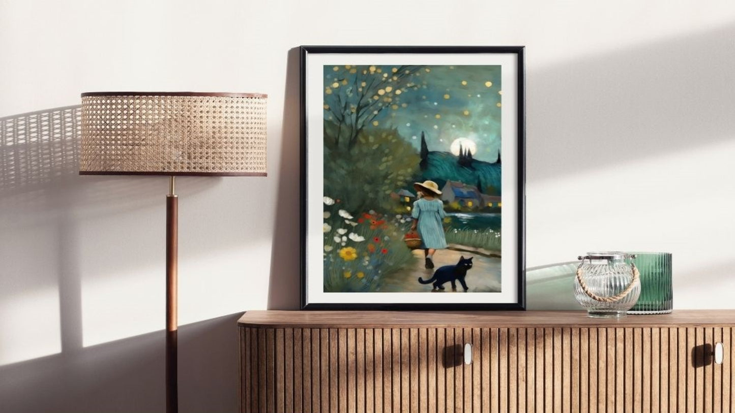 Evening Comes - Illustrated Print by Thomas Little