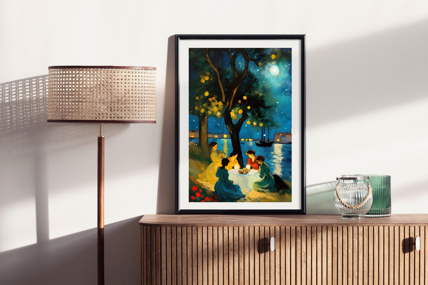 Evening Tea - Illustrated Print by Thomas Little