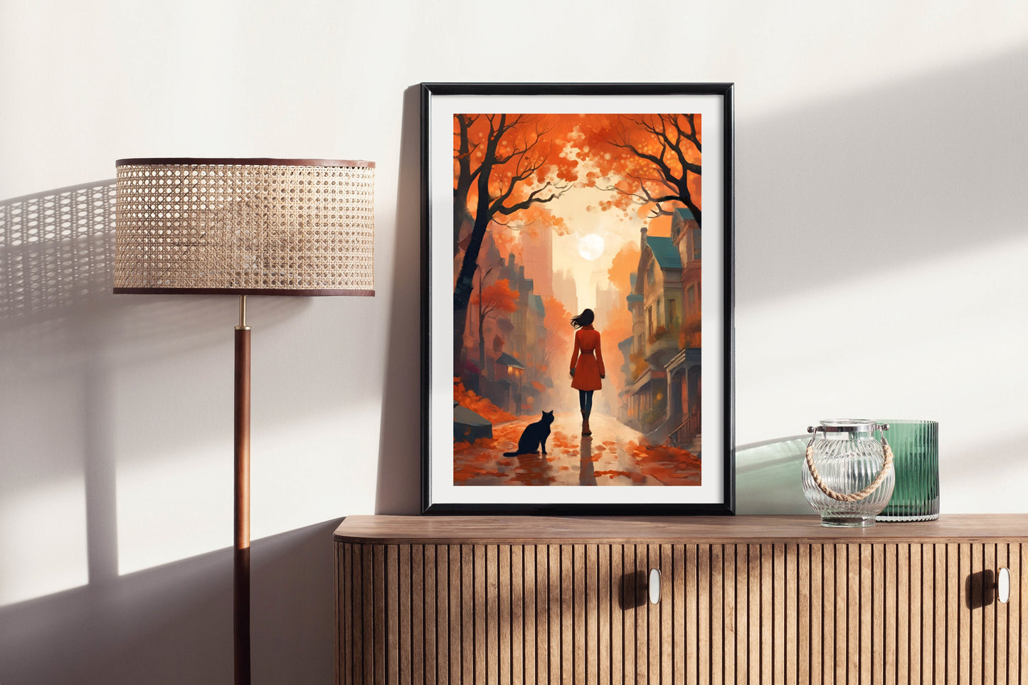 Feeling It's Fall - Illustrated Print by Thomas Little