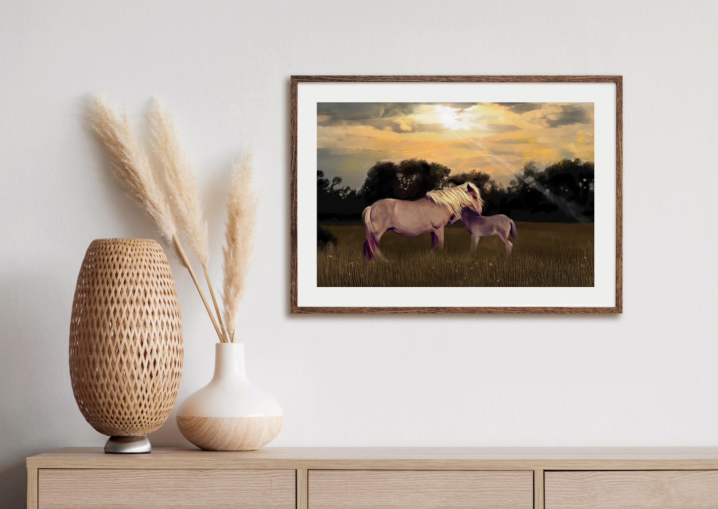 Fields of Gold - Illustrated Print by Thomas Little
