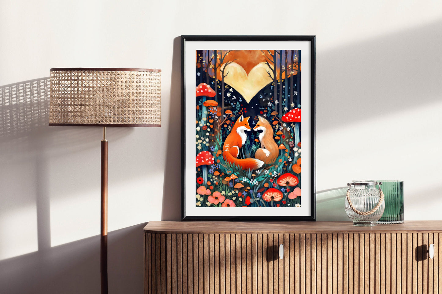 Forest Love - Illustrated Print by Thomas Little