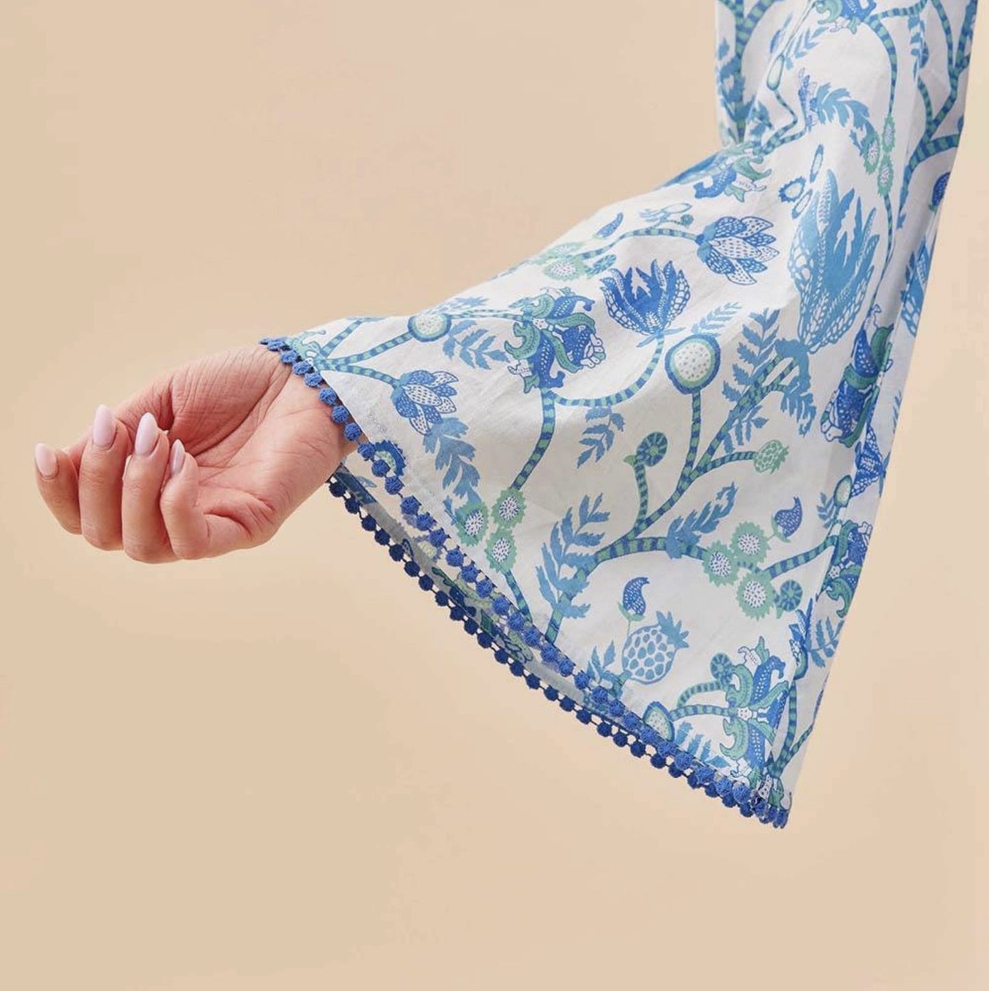 Gemma Ocean Dress with Bell Sleeve - By RockFlowerPaper®