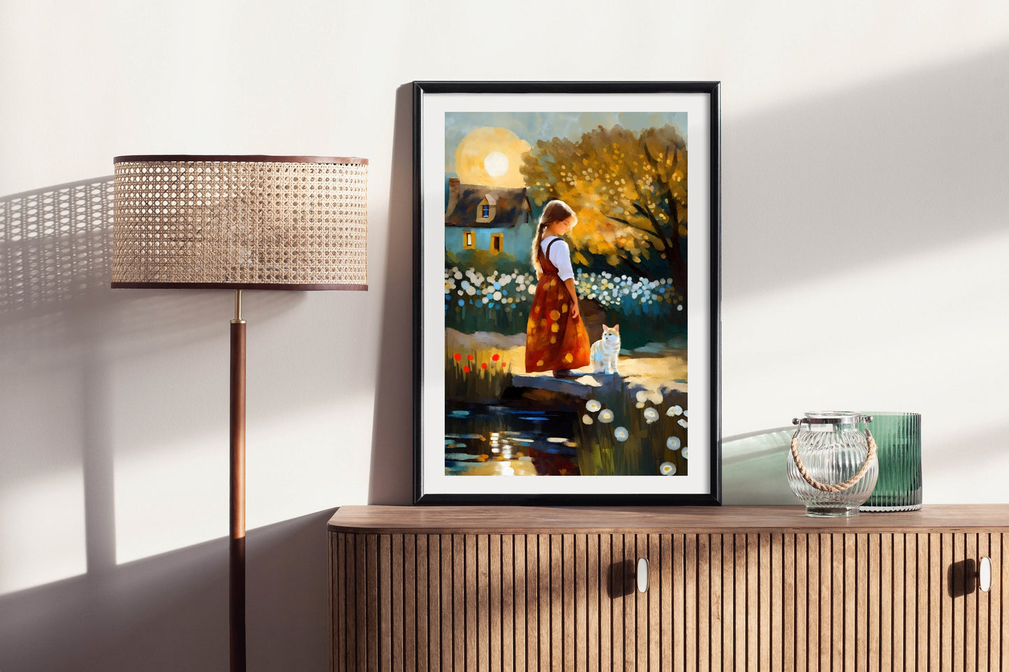 Golden Sunlight - Illustrated Print by Thomas Little