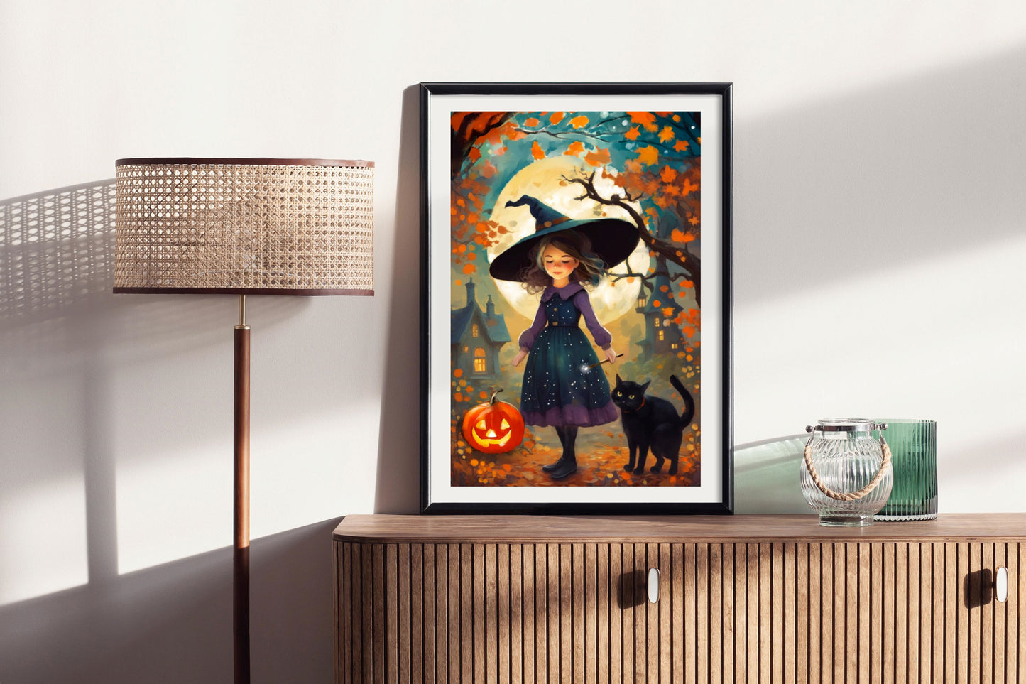 Halloween Magic II - Illustrated Print by Thomas Little