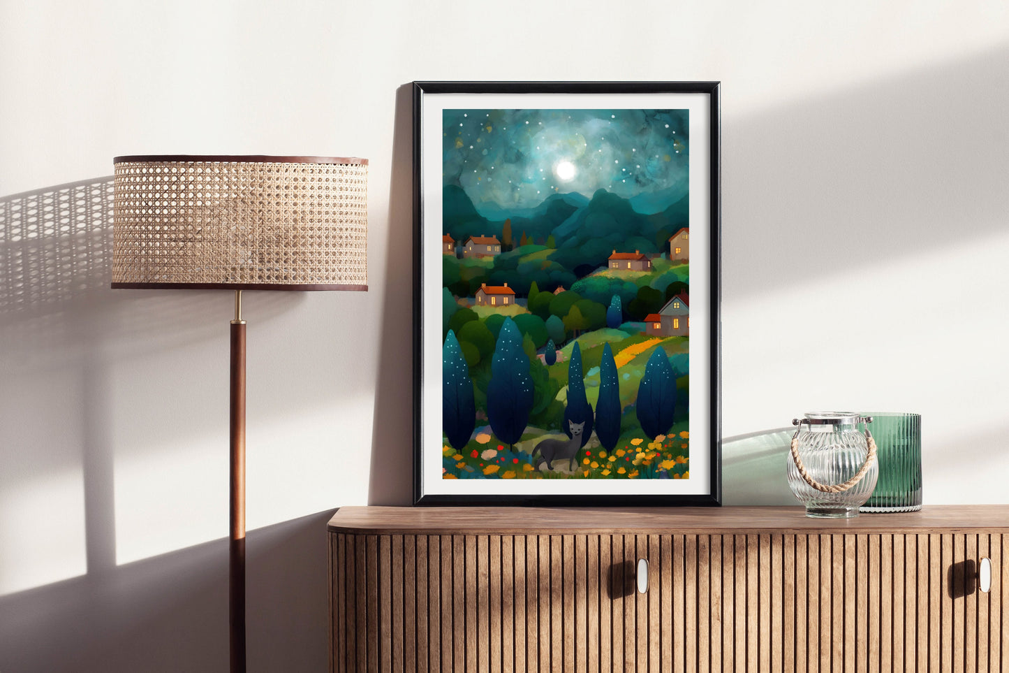 Happy Valley - Illustrated Print by Thomas Little