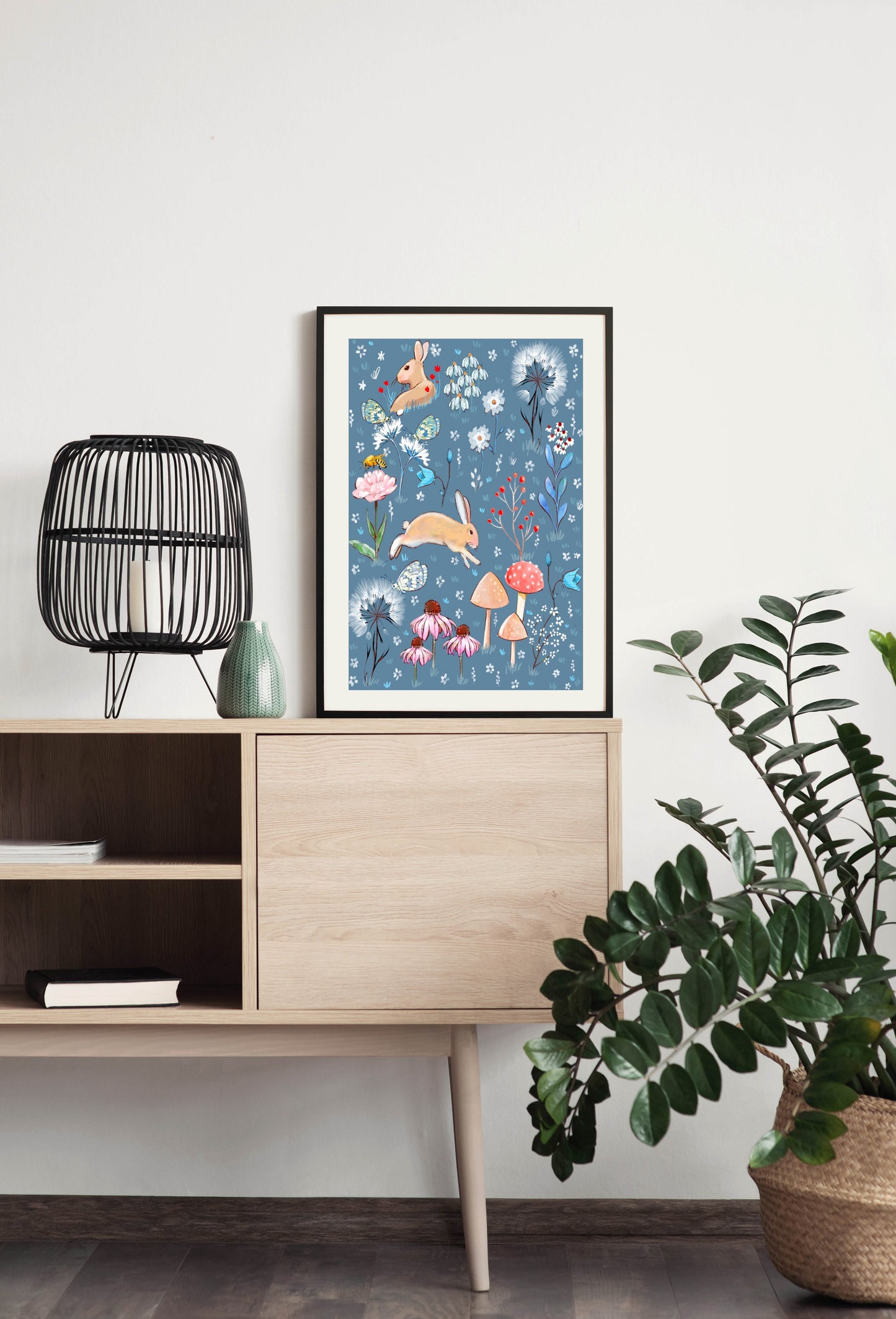 Hare Heaven - Illustrated Print by Thomas Little