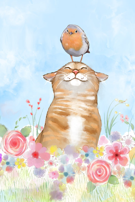 Head Scratch - Illustrated Print by Thomas Little