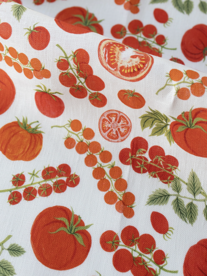 Heirloom Tomatoes - 100% Linen Tea Towel - by Botanica Paper Co.®