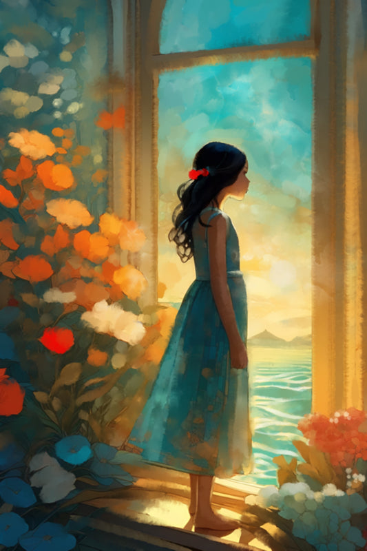 Here Comes the Sun - Illustrated Print by Thomas Little