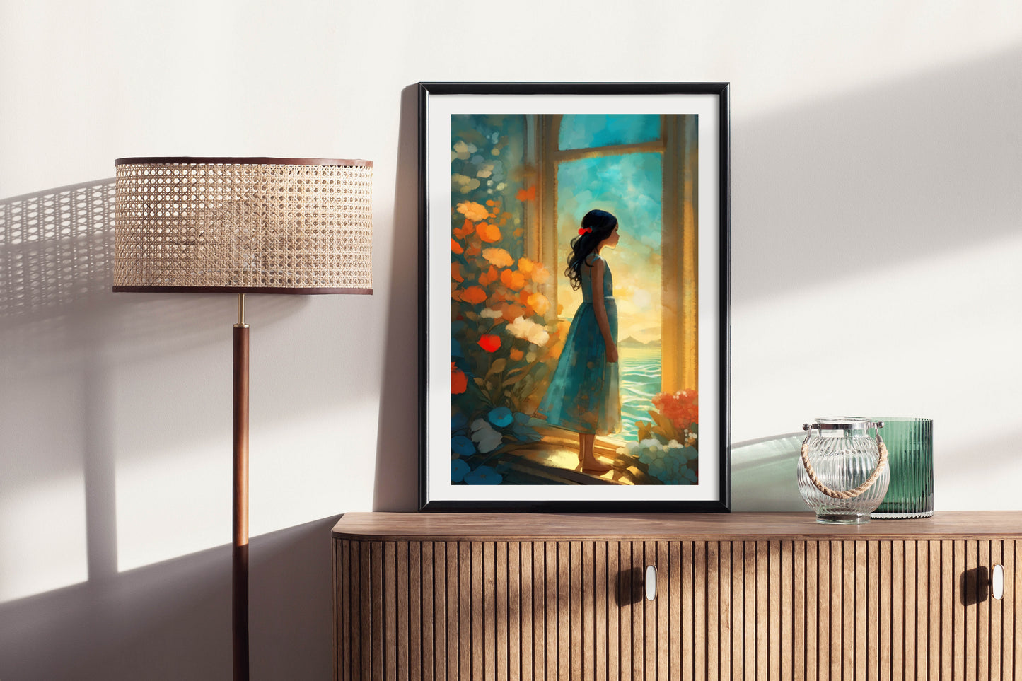 Here Comes the Sun - Illustrated Print by Thomas Little