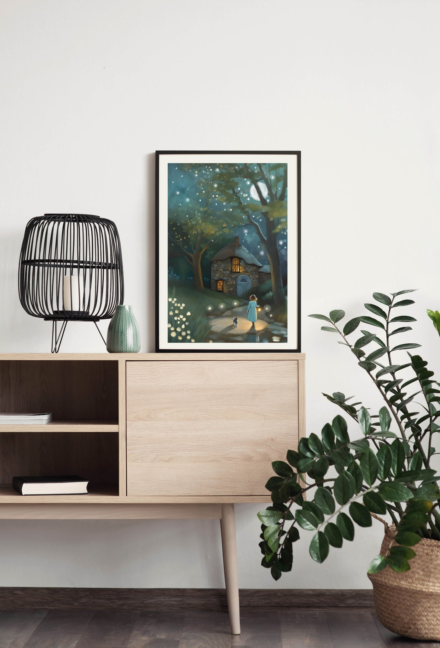 Home Safe - Illustrated Print by Thomas Little