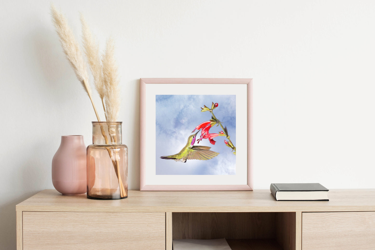 Hummingbird Spring - Illustrated Print by Thomas Little