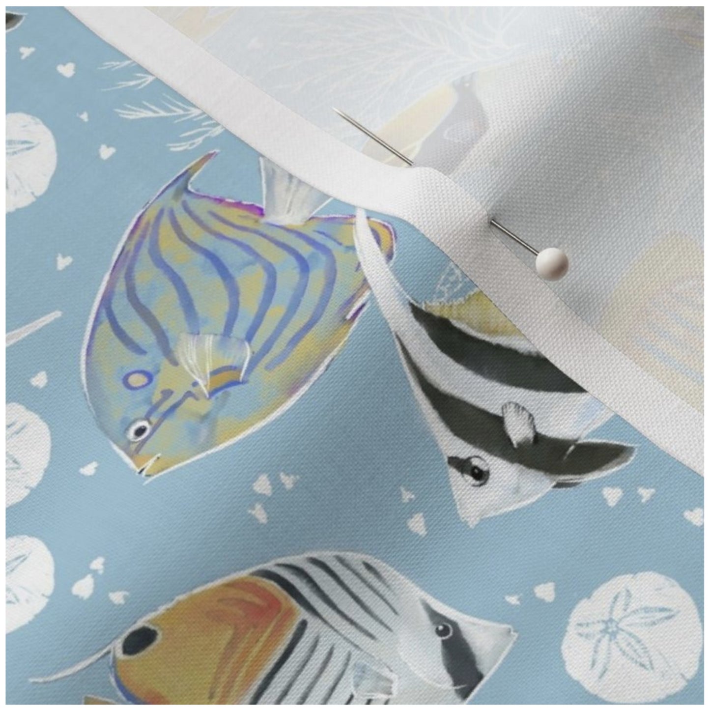 Kauai Reef - Little Ocean Blue Studio - Fabric By The Yard - 100% Cotton