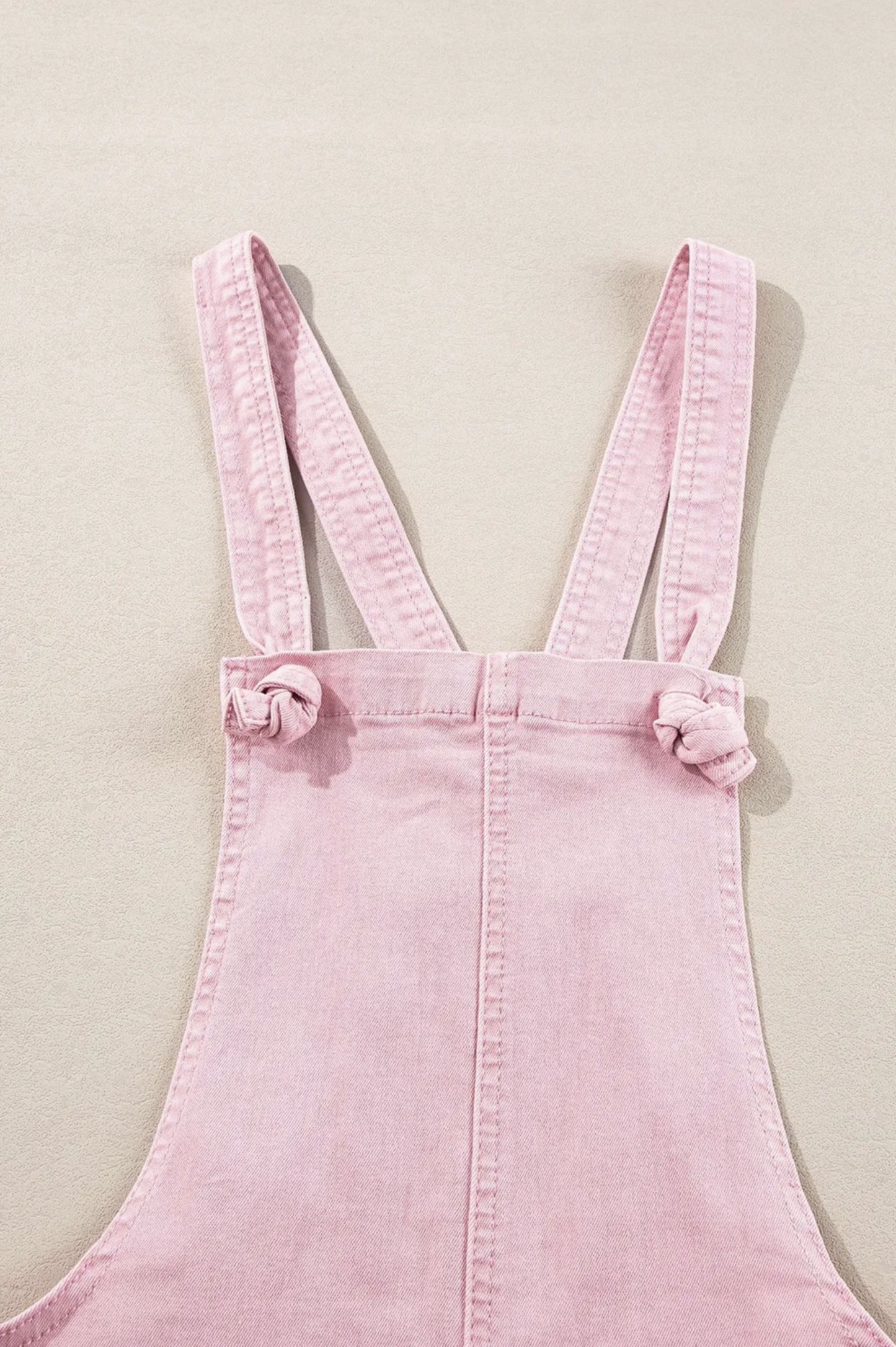 Knot Straps Denim Overalls with Pockets - by Lala Loo®