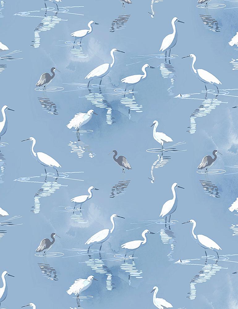 Lagoon - Little Ocean Blue Studio - Fabric By The Yard - 100% Cotton - CD1304