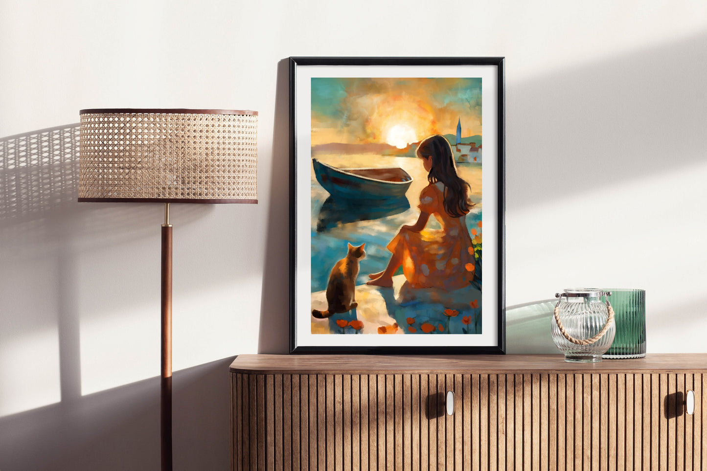 Last Light - Illustrated Print by Thomas Little