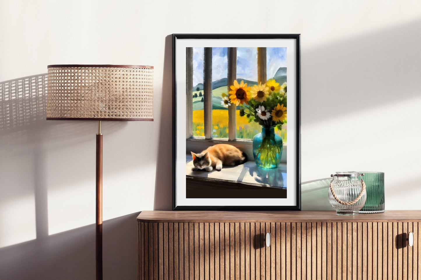 Lazy Days - Illustrated Print by Thomas Little