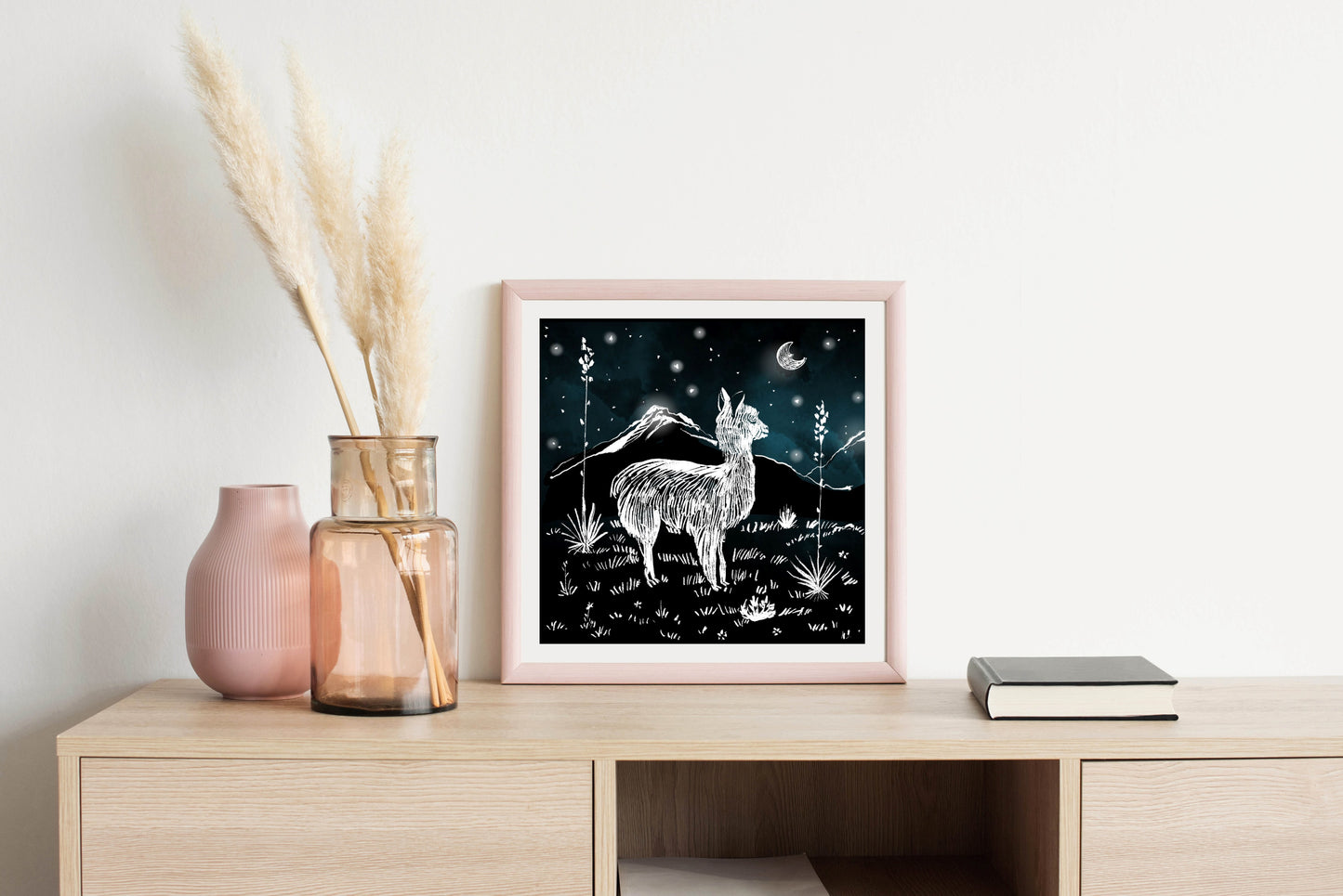 Little Llama - Illustrated Print by Thomas Little