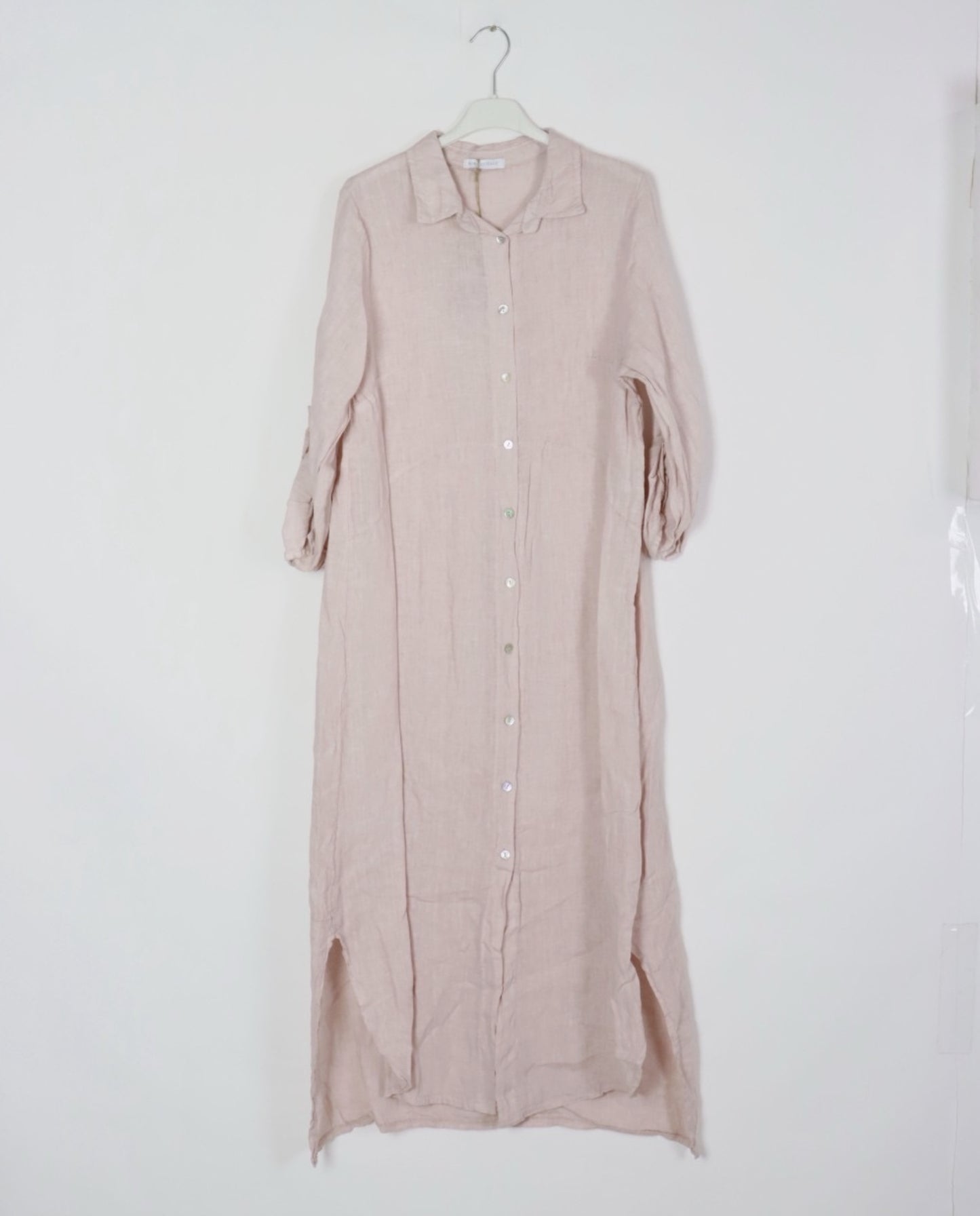 Long Linen Dresses Ref. 20119 (Light Pink color) - By LEA & LUC®